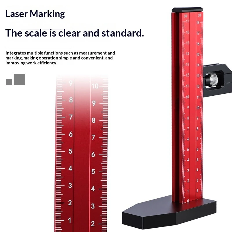 RUITOOL Aluminum Alloy Woodworking Marking Gauge - Dual Scale Laser Engraved | Adjustable 180mm 360mm 640mm - Image 3