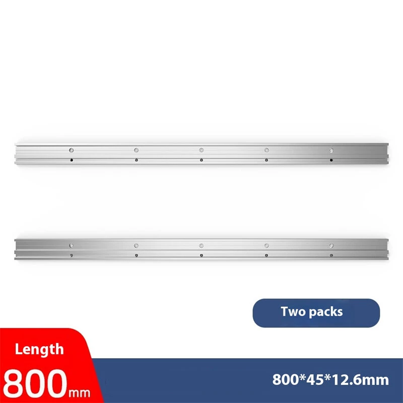 Aluminum Alloy 2-in-1 T-Track & Miter Slot Rails | Universal Combo with Accessories - Image 4