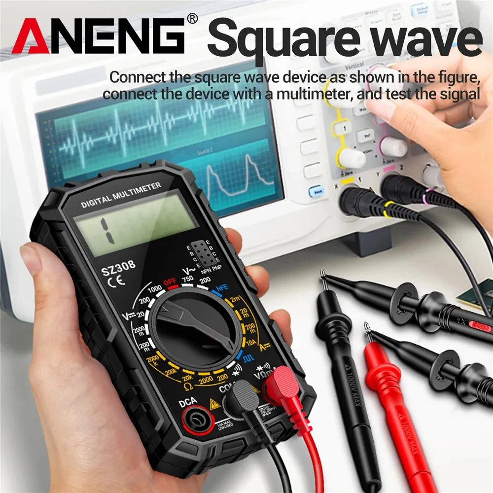 ANENG SZ308 Digital Multimeter | AC/DC Voltage Current Resistance Tester - Image 4