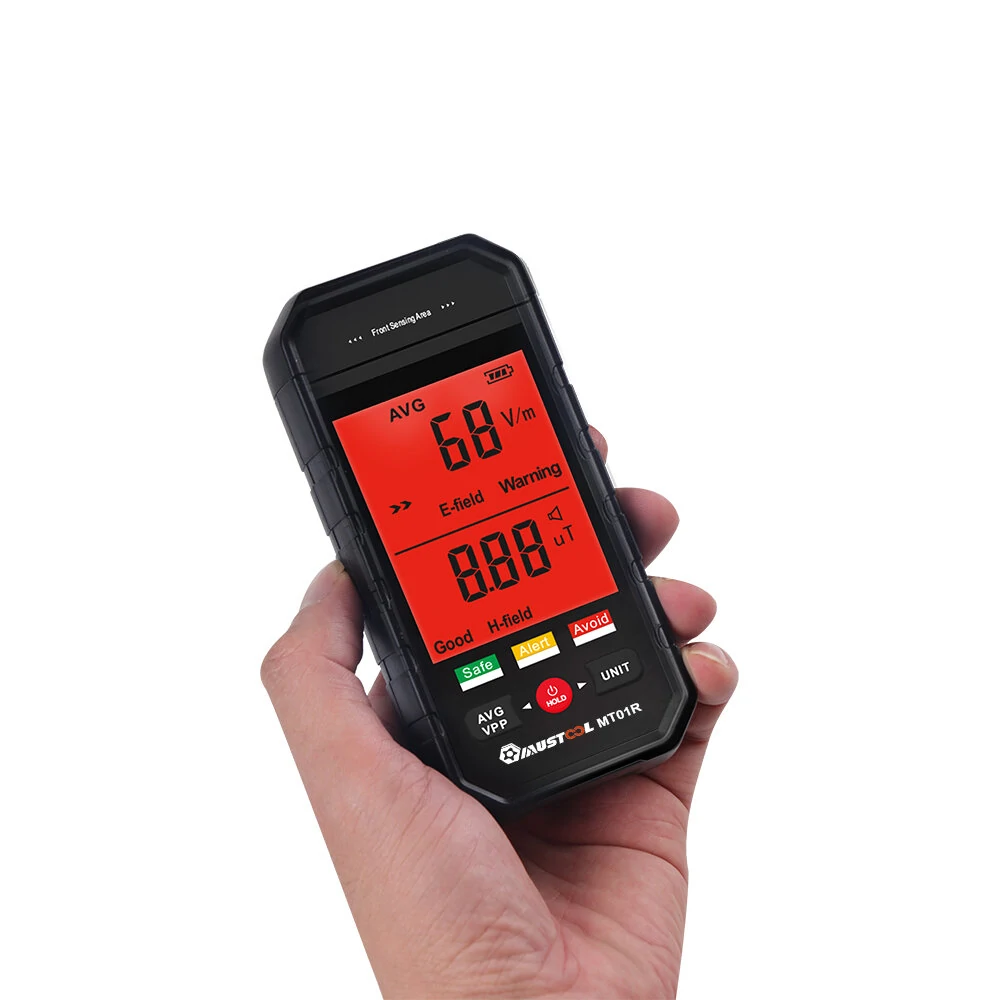MUSTOOL MT01R 3-inch EMF Tester | Electric & Magnetic Field Detector | Fast Radiation Assessment - Image 4