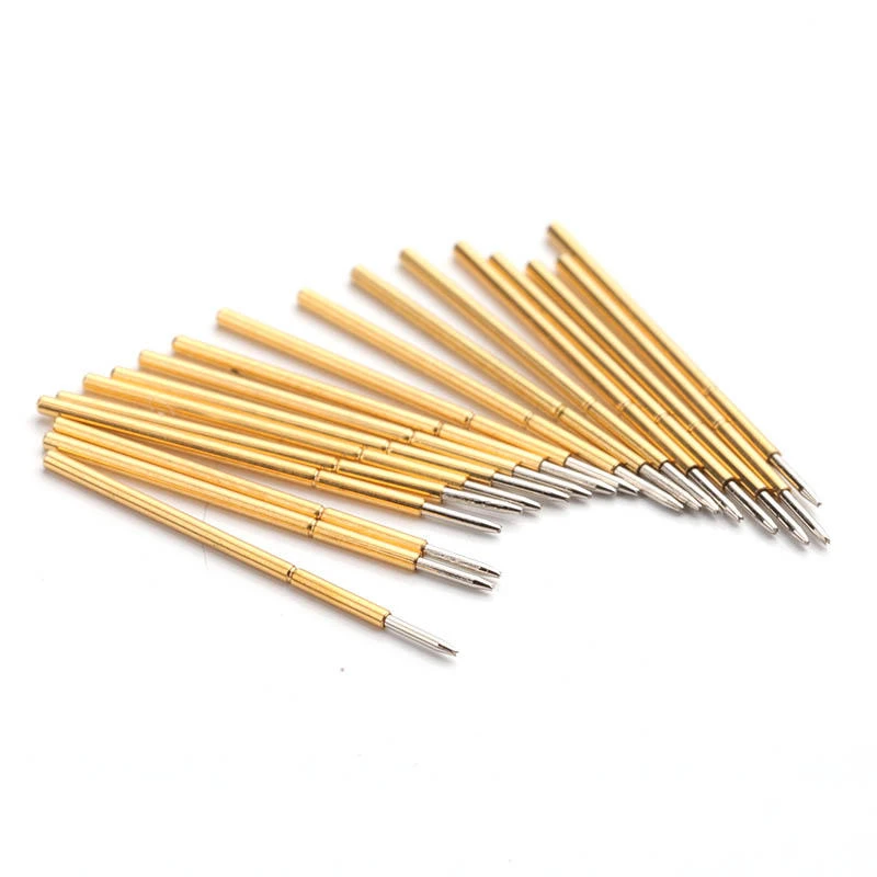 P048-J 100 Pcs Spring Test Probe | Phosphor Bronze Gold-Plated for Circuit Board - Image 2