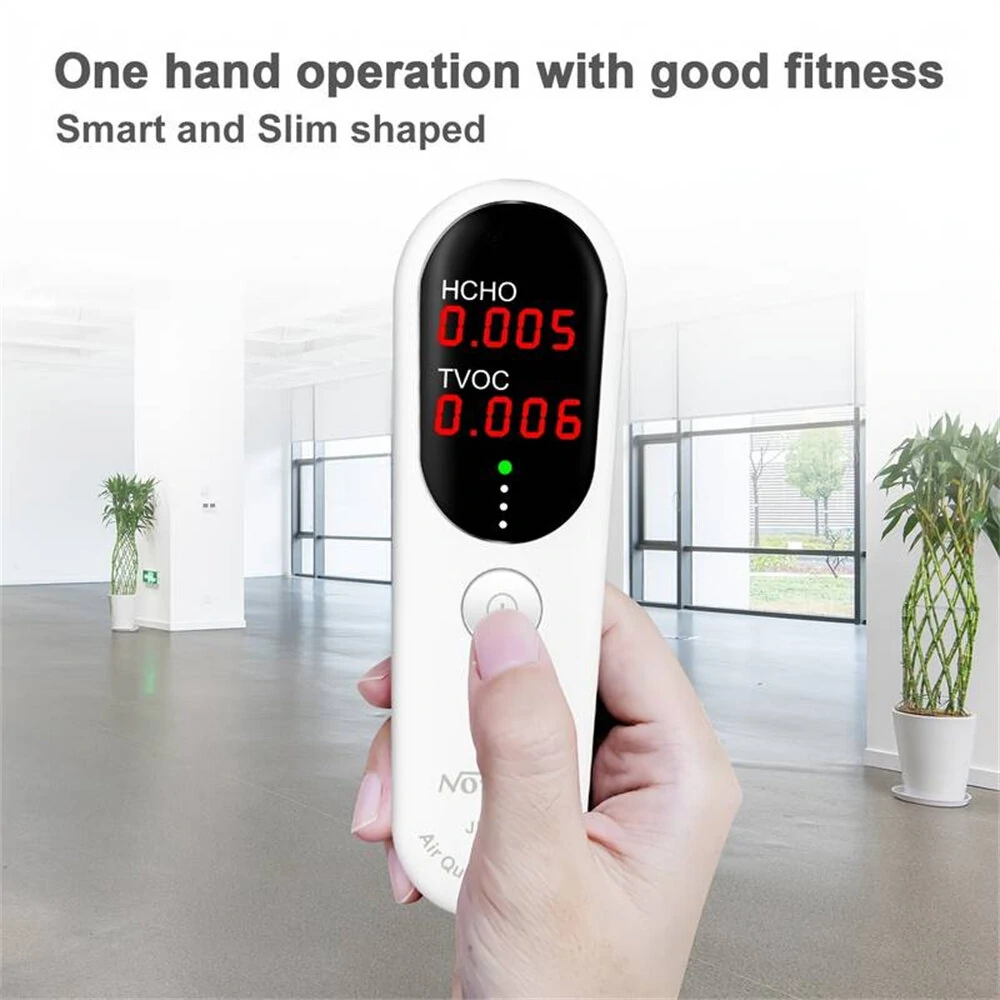 JMS11 Digital Air Quality Monitor - Formaldehyde TVOC Tester | LED Display - Image 4