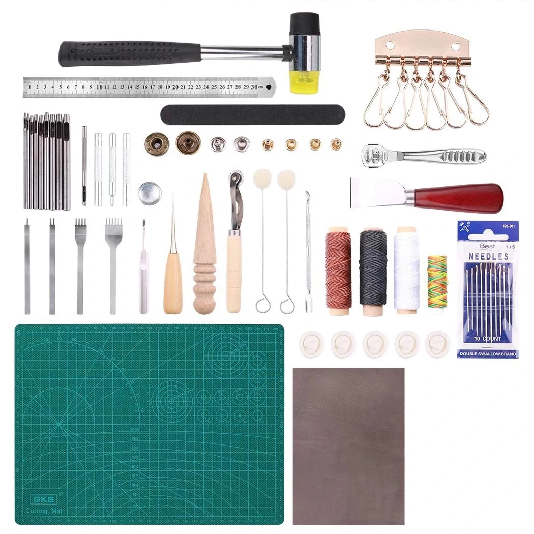DIY Leather Craft Tools Set - Hand Sewn Diamond Chop & Handmade Tools - Image 2