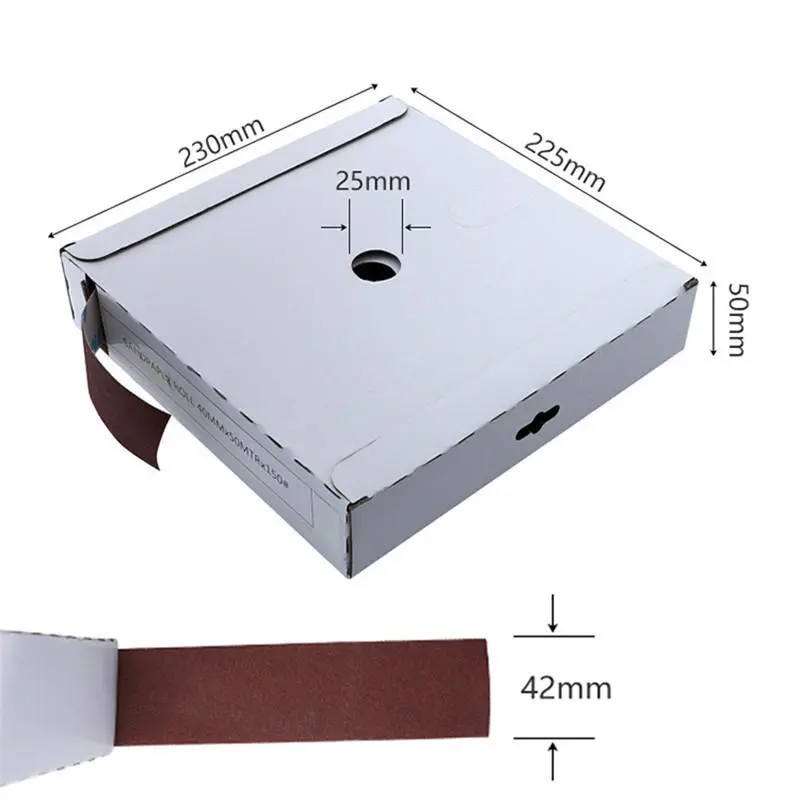 Drillpro 50m Sanding Belt Roll | 150-600 Grit Emery Cloth for Wood & Metal - Image 3