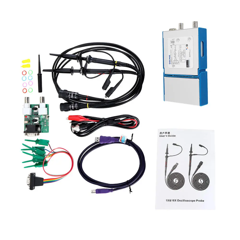 LOTO OSCA02 35MHz 2CH Portable Oscilloscope | 100MS/s USB PC Virtual - Image 2