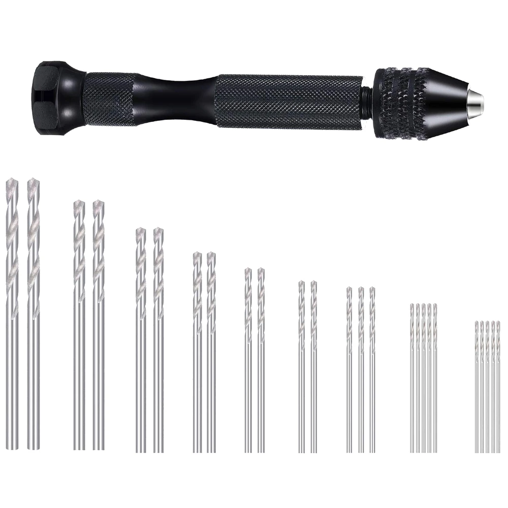 Drillpro 36-Piece Hand Drill Set | Pin Vise with HSS & PCB Drills for DIY - Image 2