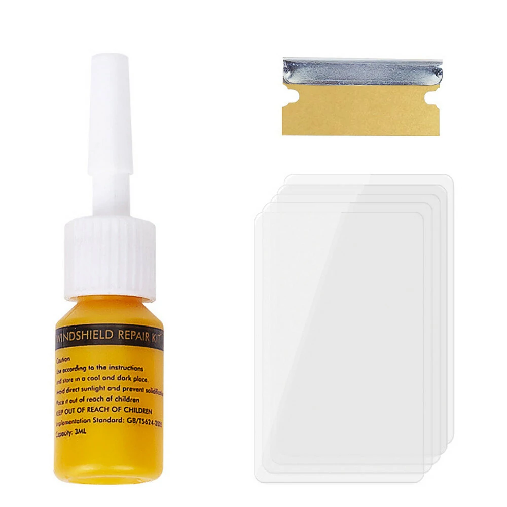 Windshield Repair Kit - Glass Curing Glue Tool for Car Window Scratch & Crack - Image 4