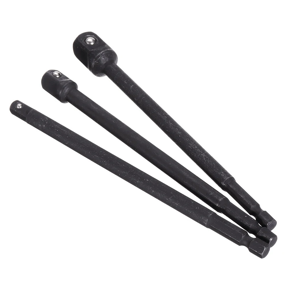 3pcs 1/4 Inch Shank 150mm Socket Adapter | Impact Driver Extension Set - Image 3