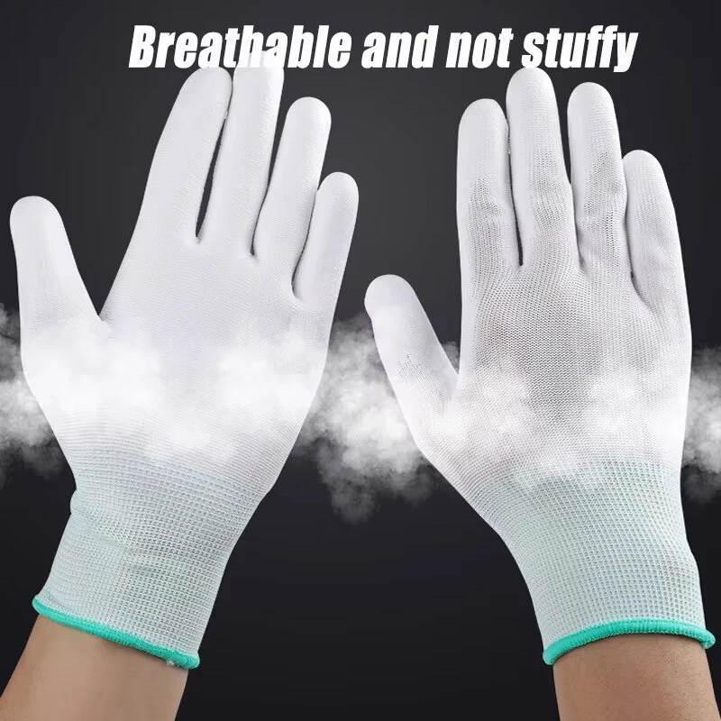 Anti Static PU Coated Work Gloves - Breathable Non Slip for Assembly & Inspection - Image 3