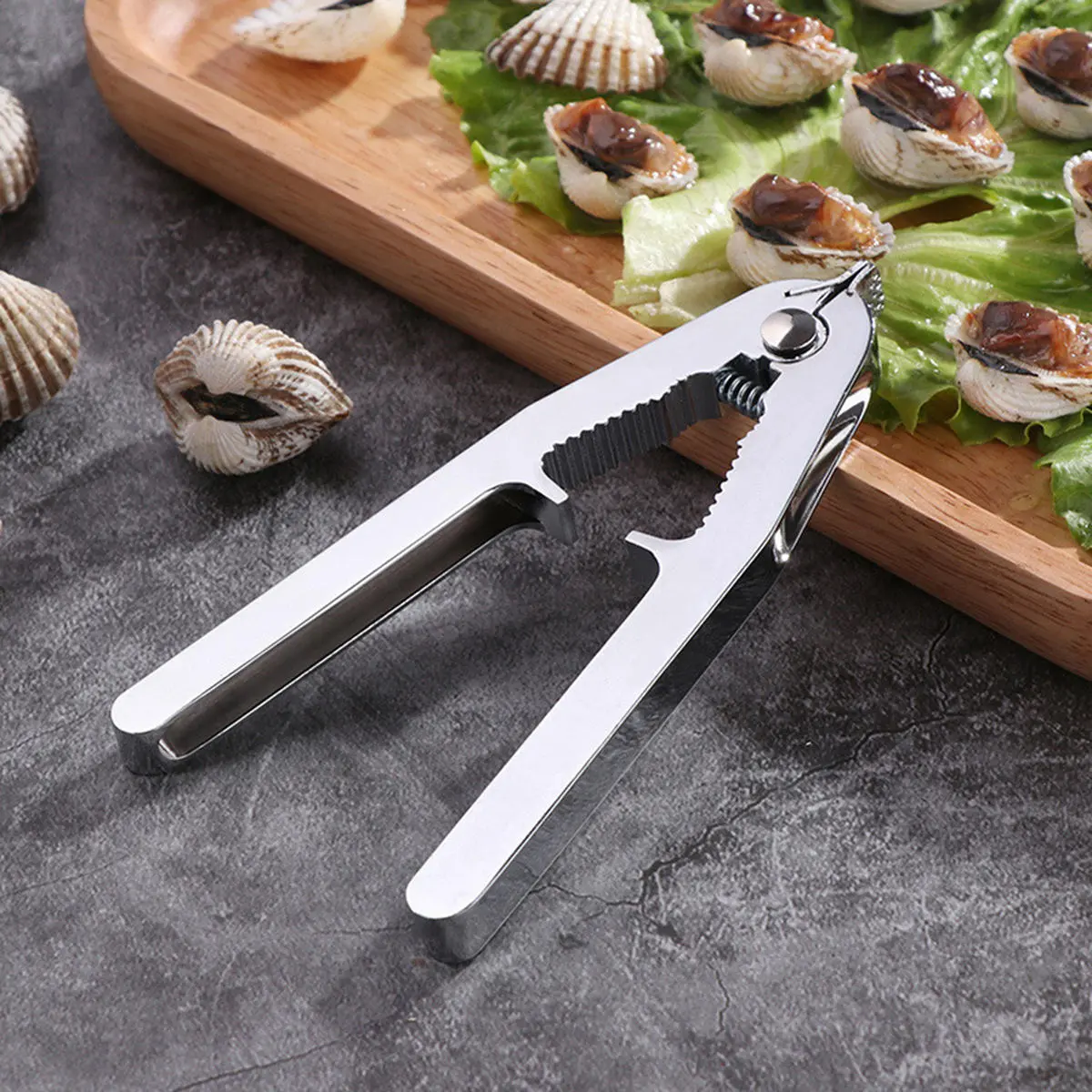 Multifunctional Clam Opener Plier - Seafood & Oyster Shucking Tool - Kitchen Clip - Image 2