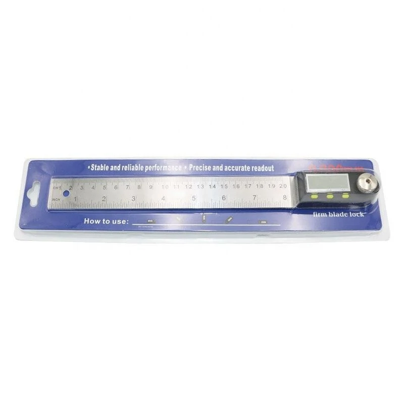 8 Digital Angle Finder Inclinometer | 200/300/500mm Ruler & Protractor - Image 5