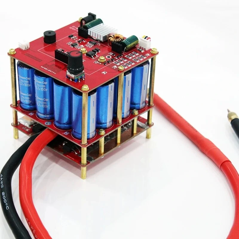DIY 5.4V 400F LED Portable Capacitor Spot Welder | 0.25mm 18650 Battery Pack Tool - Image 5