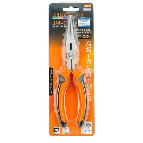 JAKEMY JM-CT1-4 8 Inch Long Nose Pliers - Sharp Needle Nose for Precision - Image 4