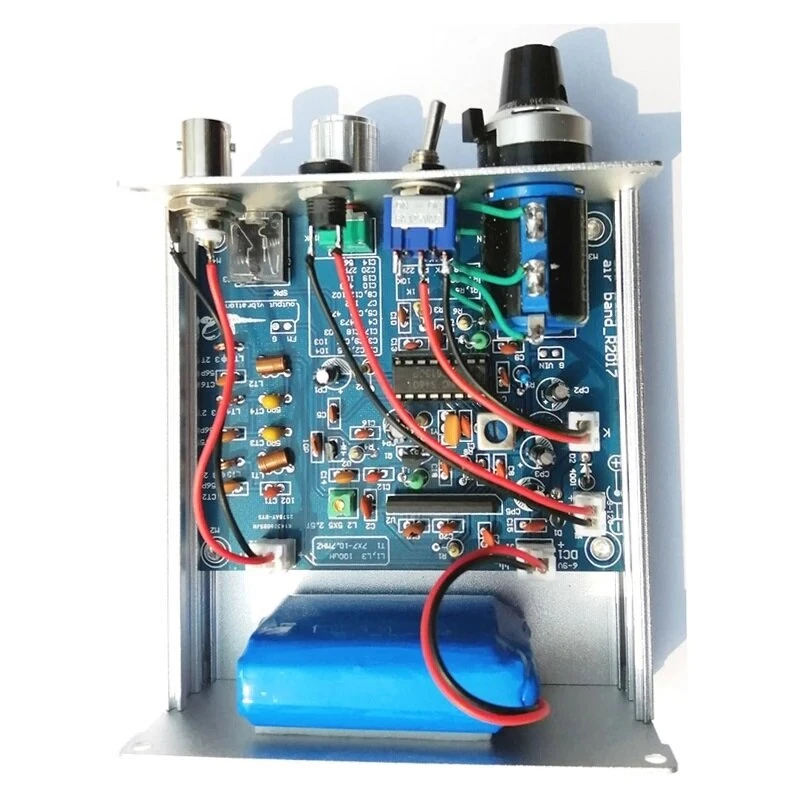 Assembled 118-136MHz AM Airband Aviation Receiver - Built-in Battery & Antenna - Image 3