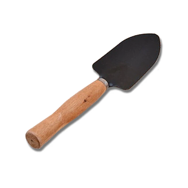3Pcs Garden Hand Tools Set - Iron Shovel Spade Rake Trowel with Wood Handle - Image 5