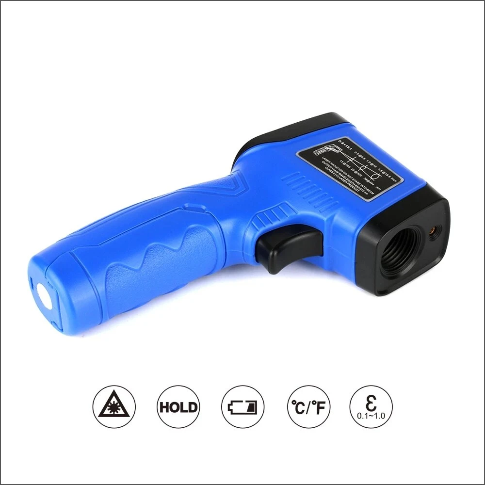 FLUS IR-88 Infrared Thermometer | -58°F to 716°F | Handheld Digital Laser Gun - Image 3