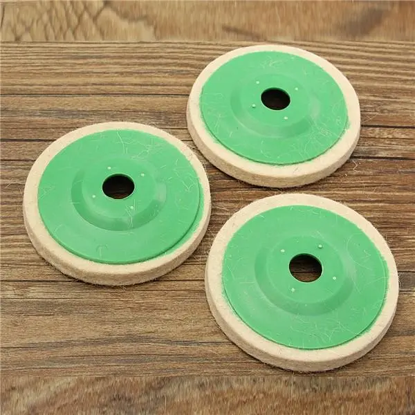 10pcs 100mm Wool Buffing Polishing Pads | Round Felt Buffer Discs - Image 4
