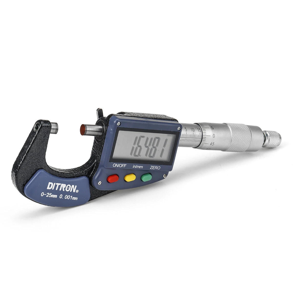 Ditron 511 0-25mm Electronic Micrometer | 0.001mm Accuracy | Extra Large LCD Screen - Image 3