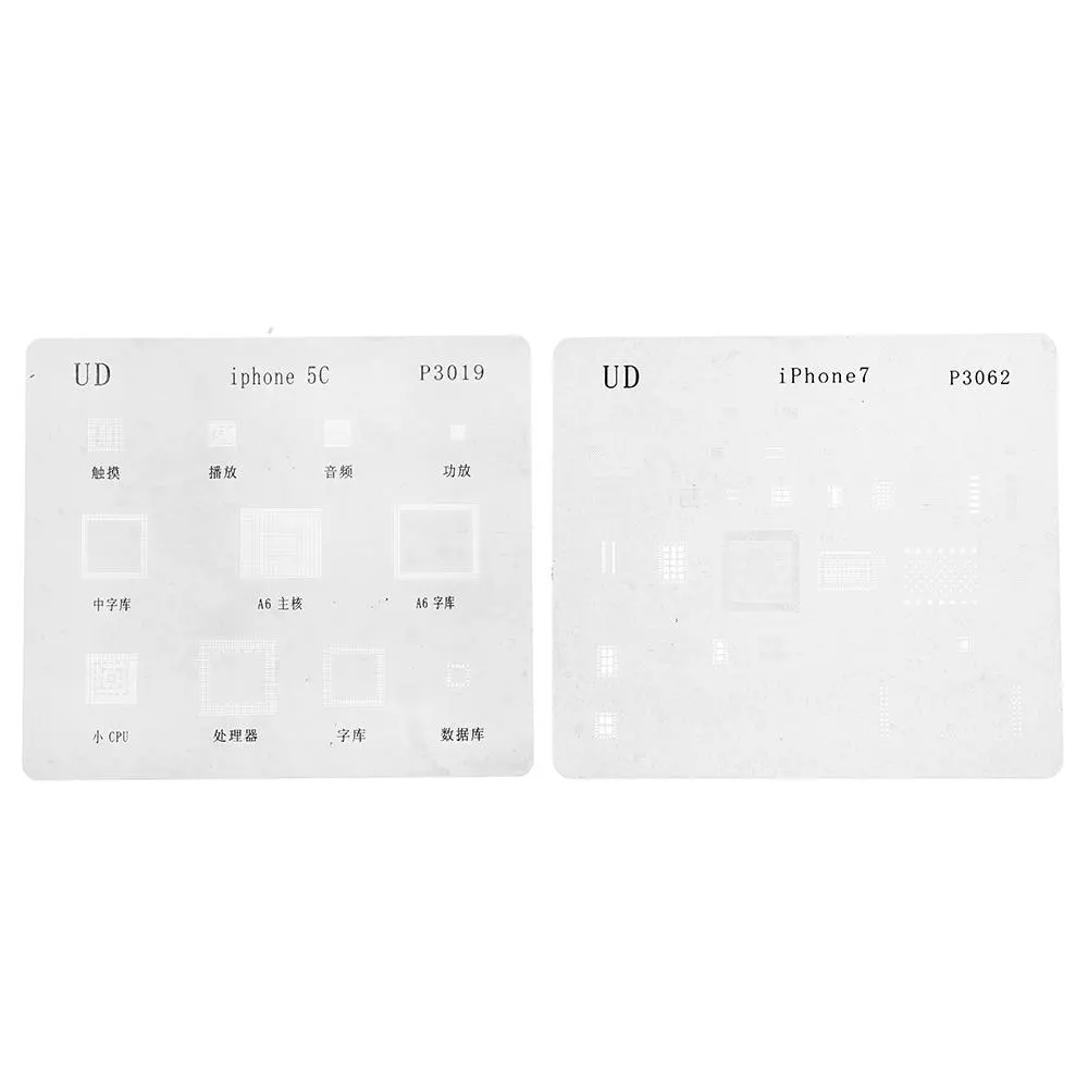 16pcs IC Chip BGA Reballing Stencil Set for iPhone X 8 7 6s 6 Plus SE 5S - Image 4