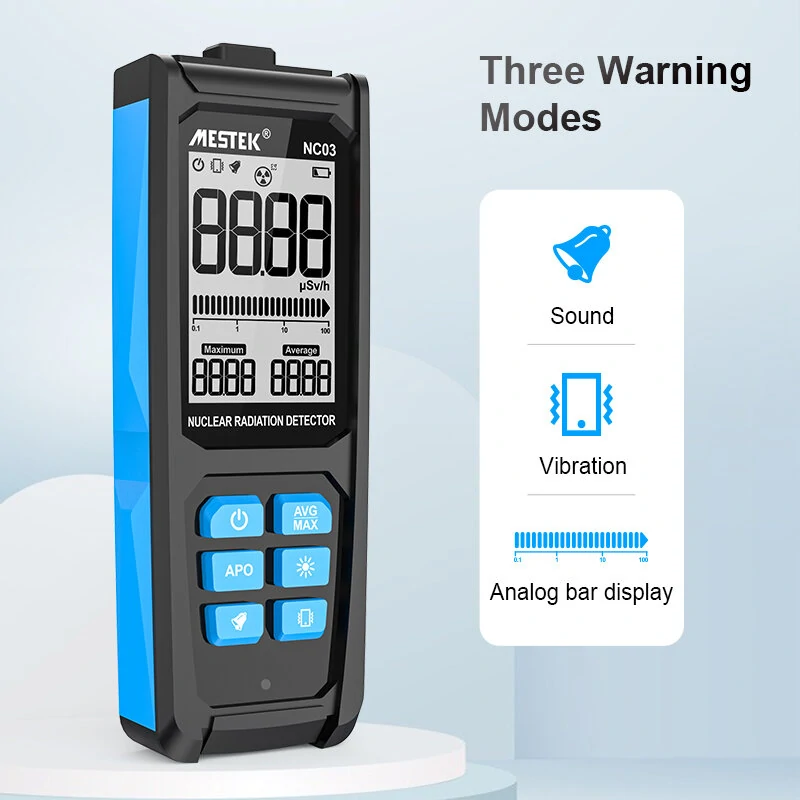 Mestek Geiger Counter Nuclear Radiation Tester - Dosimeter for X γ β Rays & Marble - Image 4