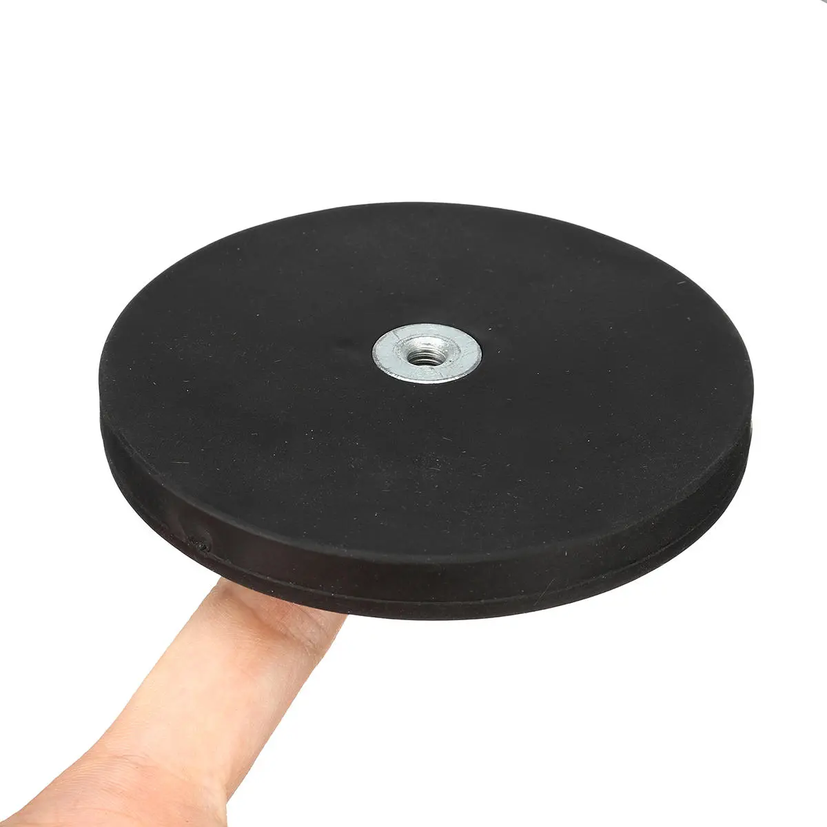 Neodymium Pot Magnet D66/D88mm - Rubber Coated Flat Thread for Camera & LED Mount - Image 5