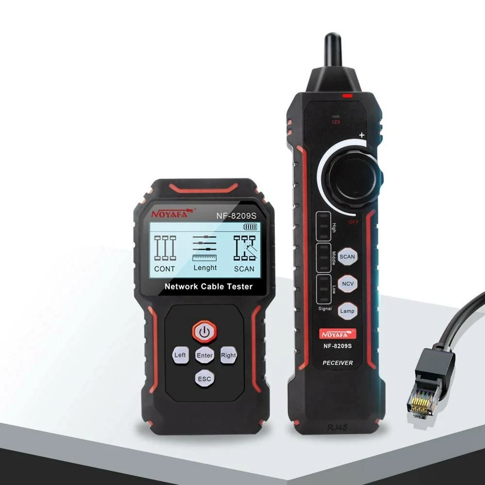 NF-8209S LCD Network Cable Tester | Wire Tracker with PoE & Length Test - Image 2