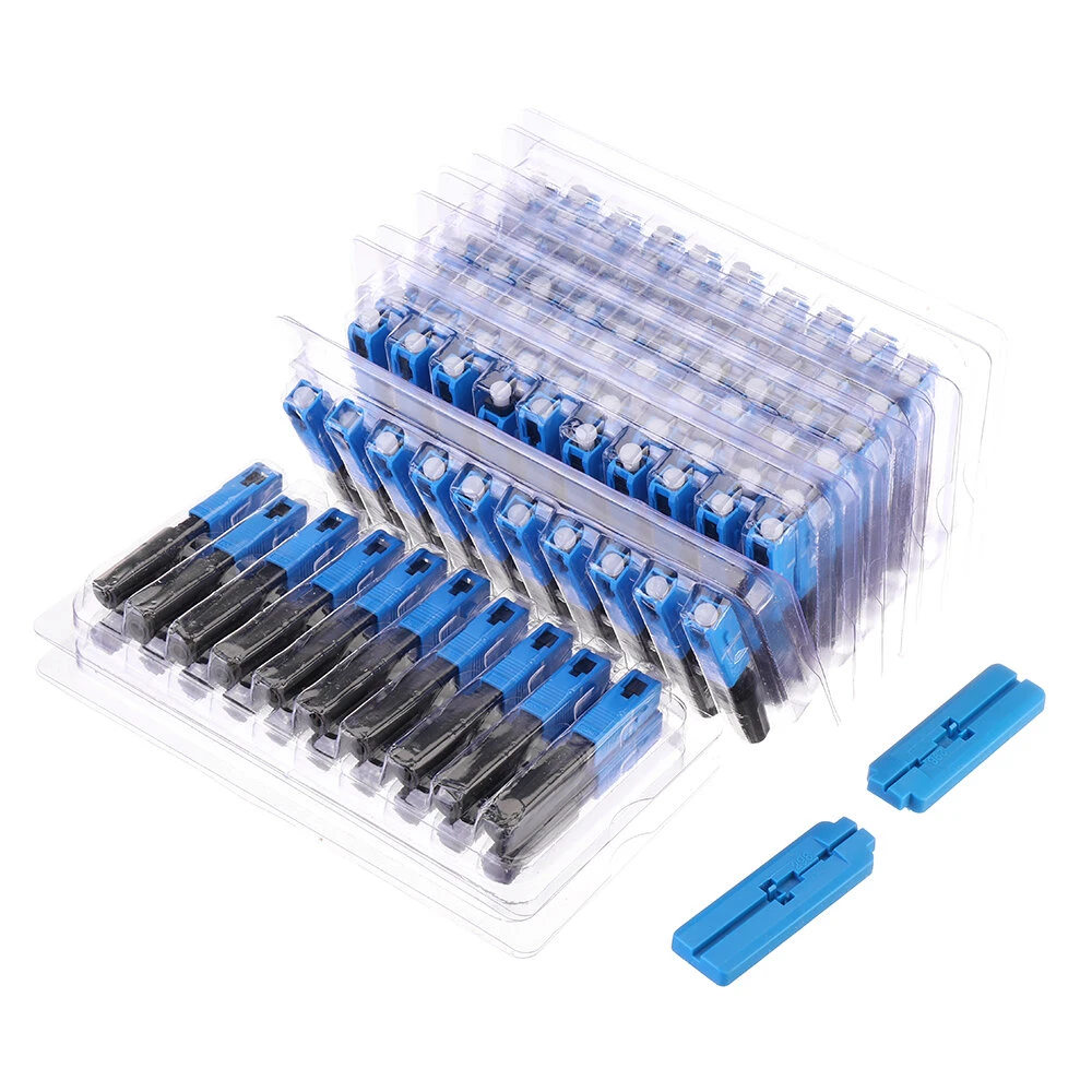 FTTH SC UPC Fiber Optic Fast Adapter - 100pcs Single-mode Straight Tail Connectors - Image 2