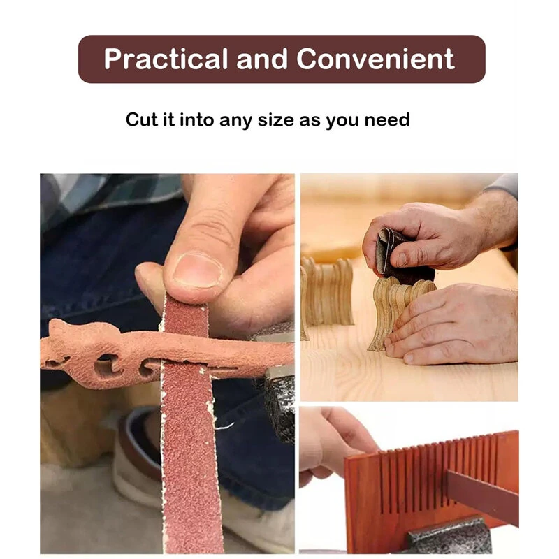 Emery Sandpaper 5 Rolls - 150 to 600 Grit Aluminum Oxide for Woodworking & Metal - Image 2