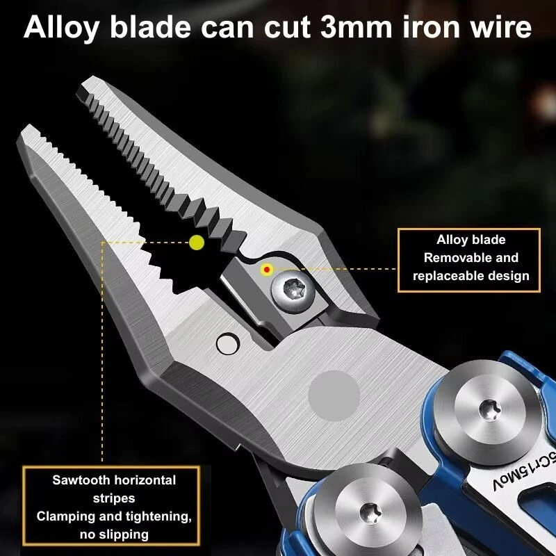 XGear Model-X 14-in-1 Multi-Tool | Stainless Steel Foldable Pliers for Camping & DIY - Image 4