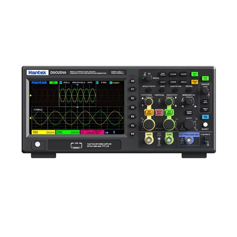 Hantek DSO2C20 Digital Oscilloscope | 2 Channel 500MHz 2GSa/s | Waveform Generator - Image 2