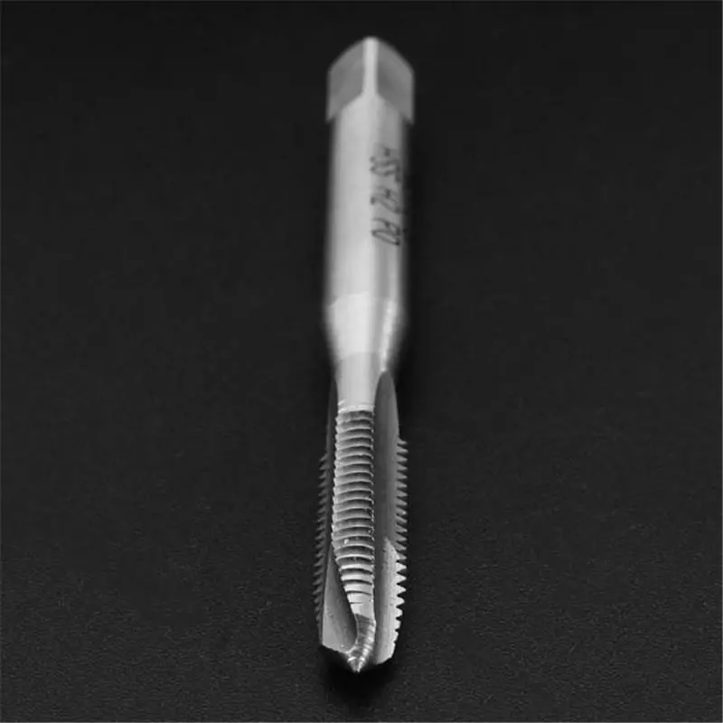 Drillpro M5x0.8 HSS Spiral Pointed Machine Screw Tap - 10pc Metric Plug Tap Set - Image 3