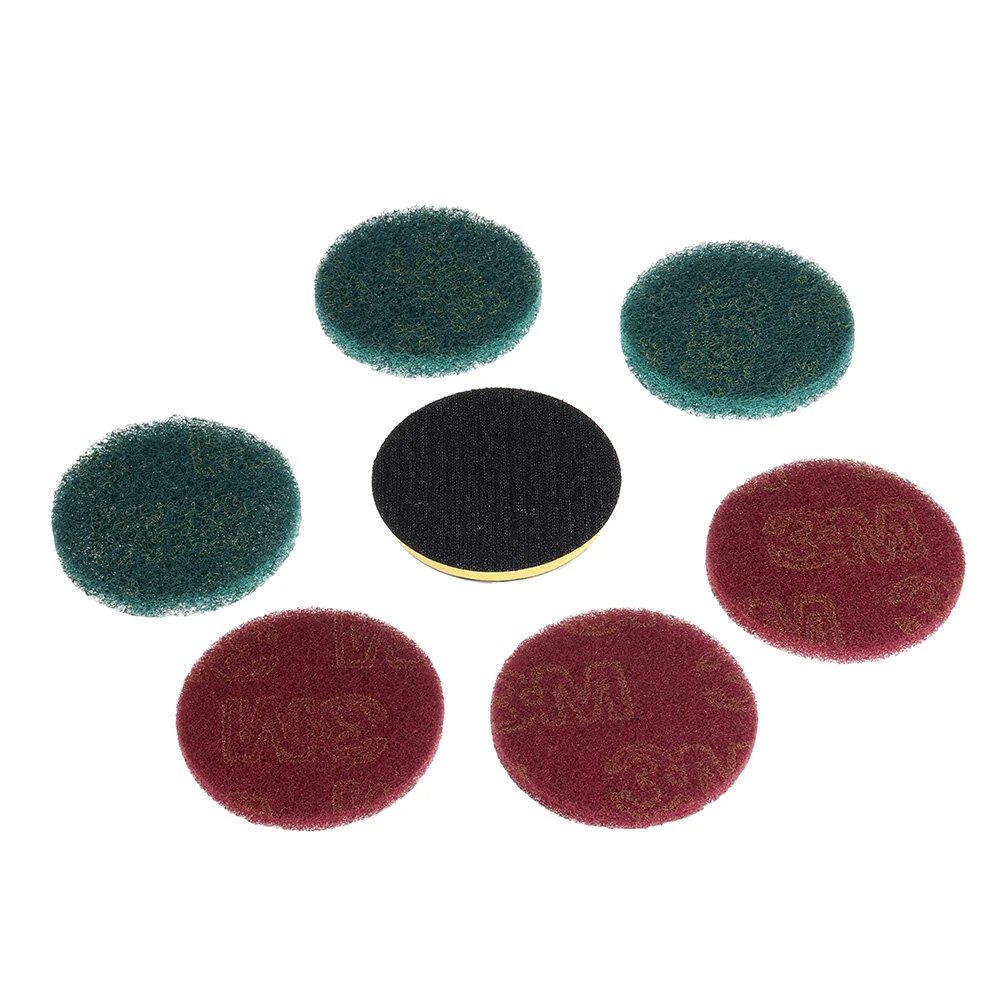 10mm Sanding Pad with 6pcs 100mm Round Fiber Polishing Pads | Abrasive Tools - Image 3