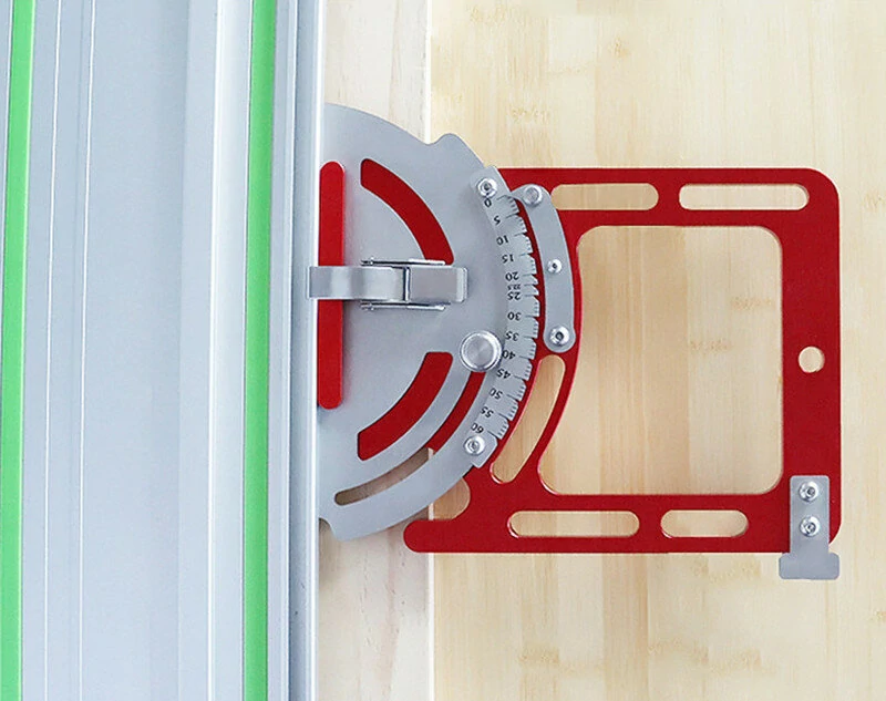 ENJOYWOOD Adjustable Track Saw Rail Guide - Aluminum Alloy Square Track for Woodworking - Image 2