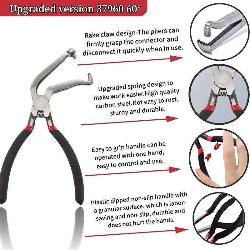 Automotive Disconnect Pliers Set - Carbon Steel Connector Tool for Engine Maintenance - Image 5