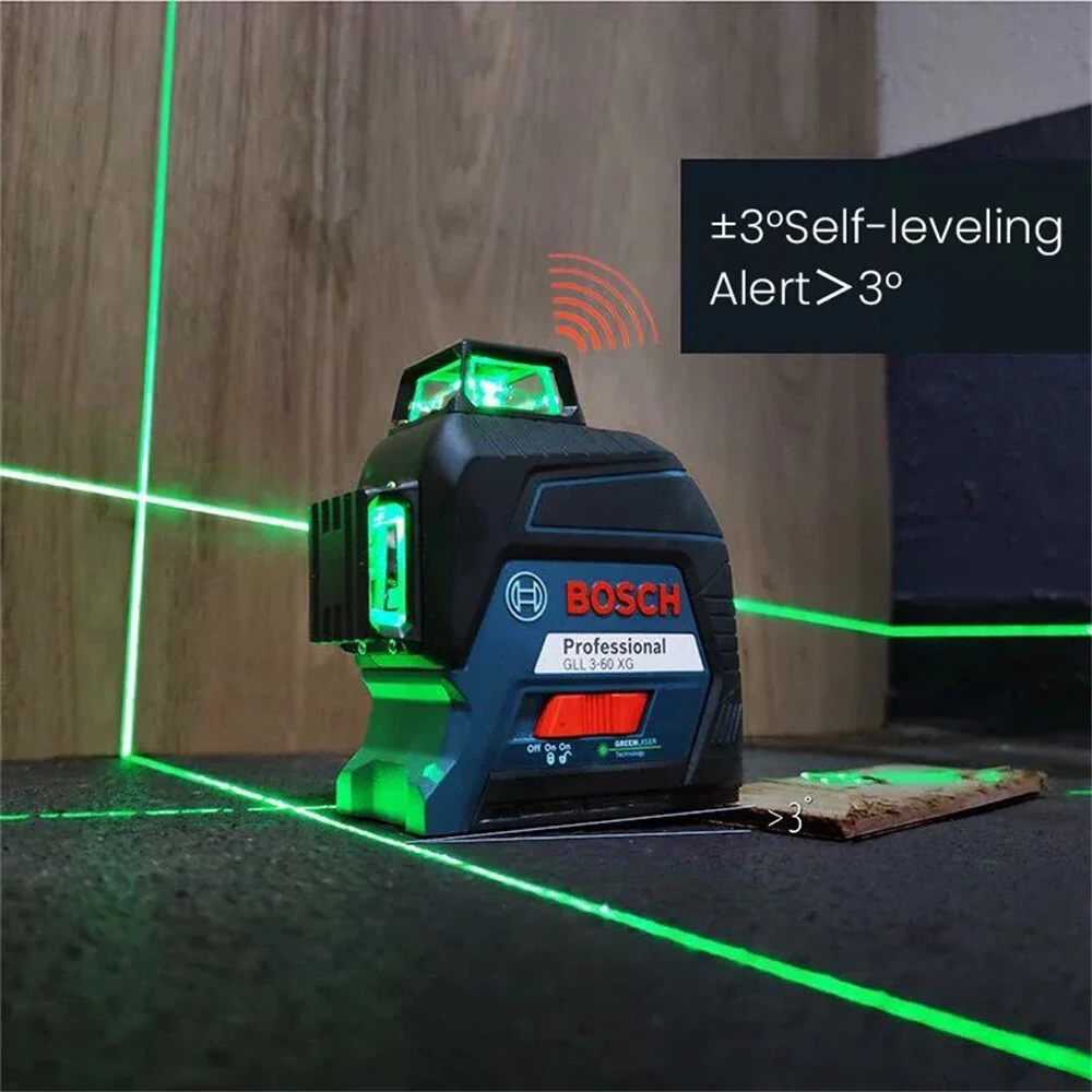 GLL3-60XG 3D Green Laser Level | 12 Lines Auto-Leveling | 30m Range IP54 - Image 4