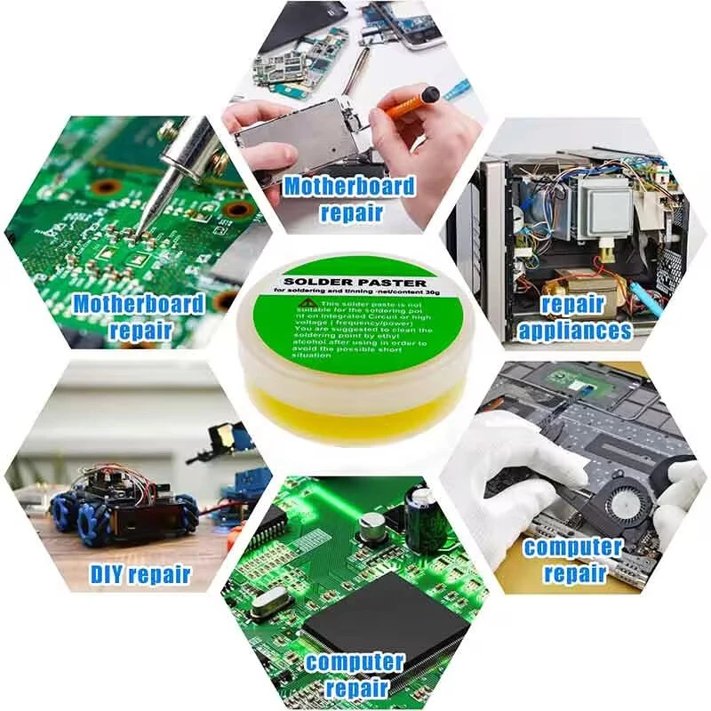 Lead-Free Soldering Paste Rosin Flux - Non-Corrosive 100g | Enhanced Solder Flow for Electronics Repair - Image 2