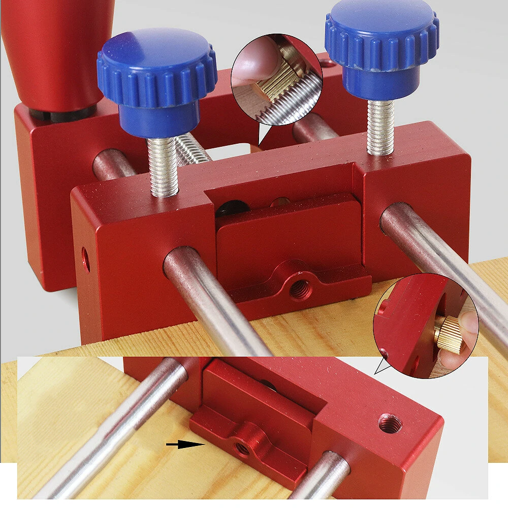 Woodworking Manual Push Rail Guide Coping Sled - Tenoning Safety Clamp for Table Saws & Router Tables - Image 4