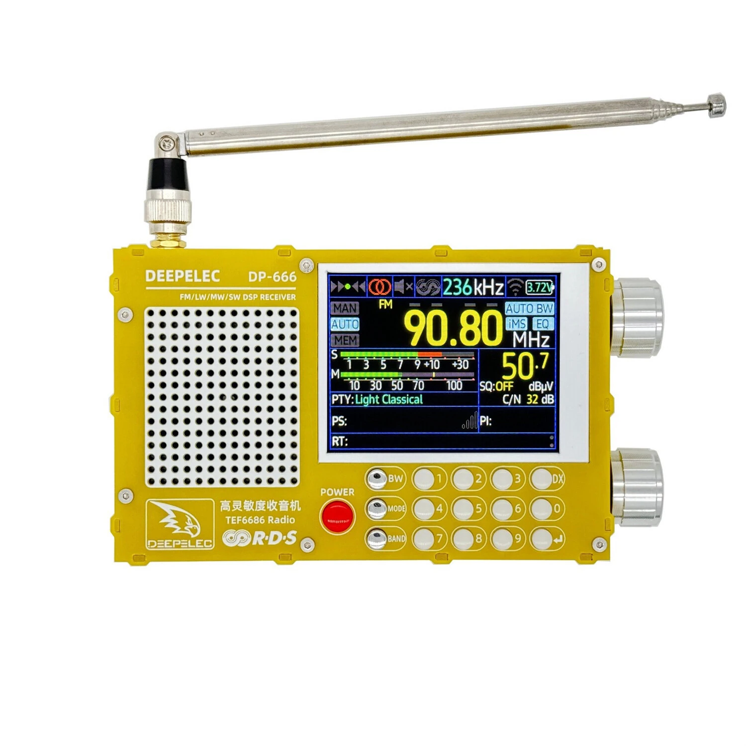 TEF6686 High Sensitivity FM AM SW Radio - ESP32 RDSWave Full Band Receiver - Image 3