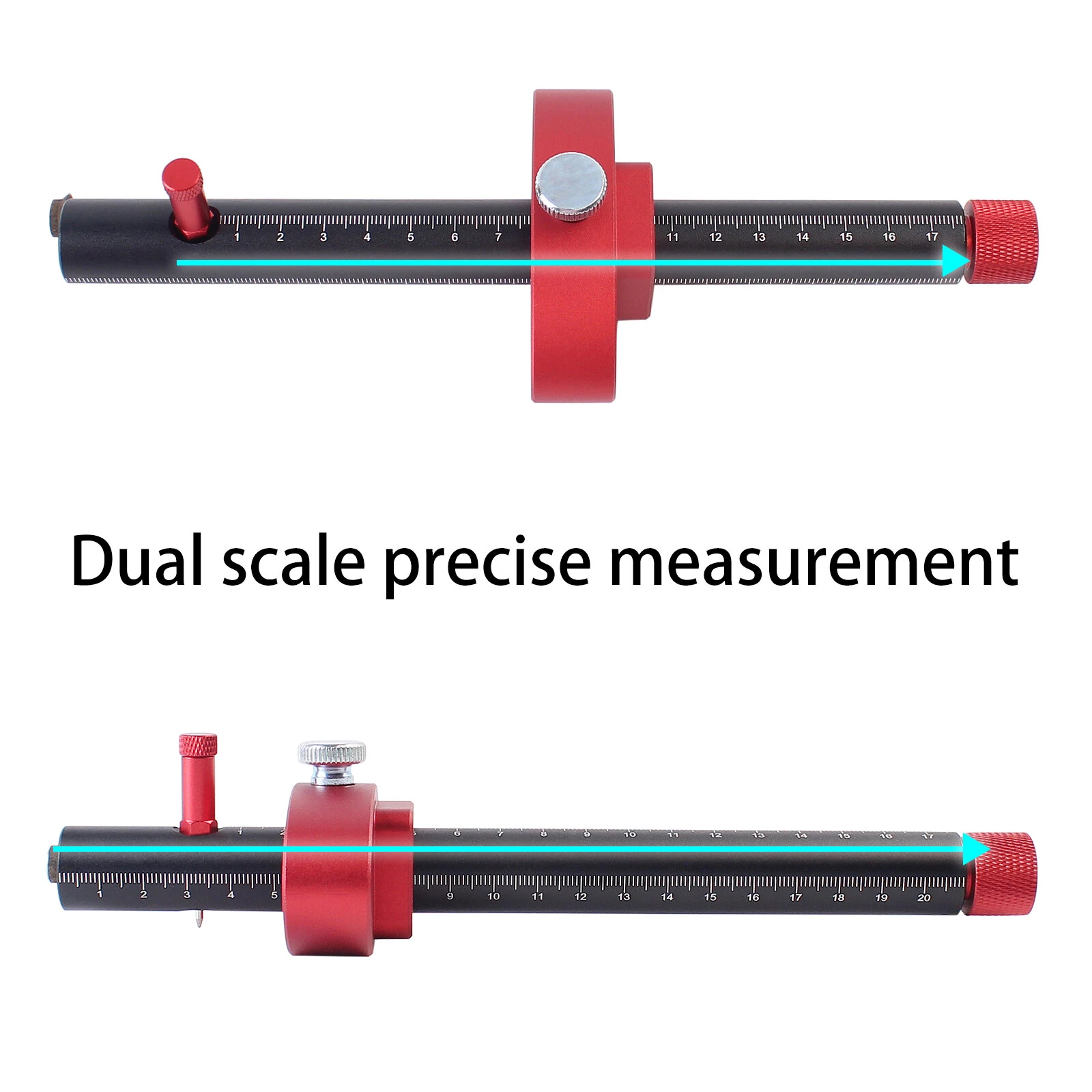 Wheel Marking Gauge - Aluminum Alloy Scribe Tool for Woodworking & Mortising - Image 4