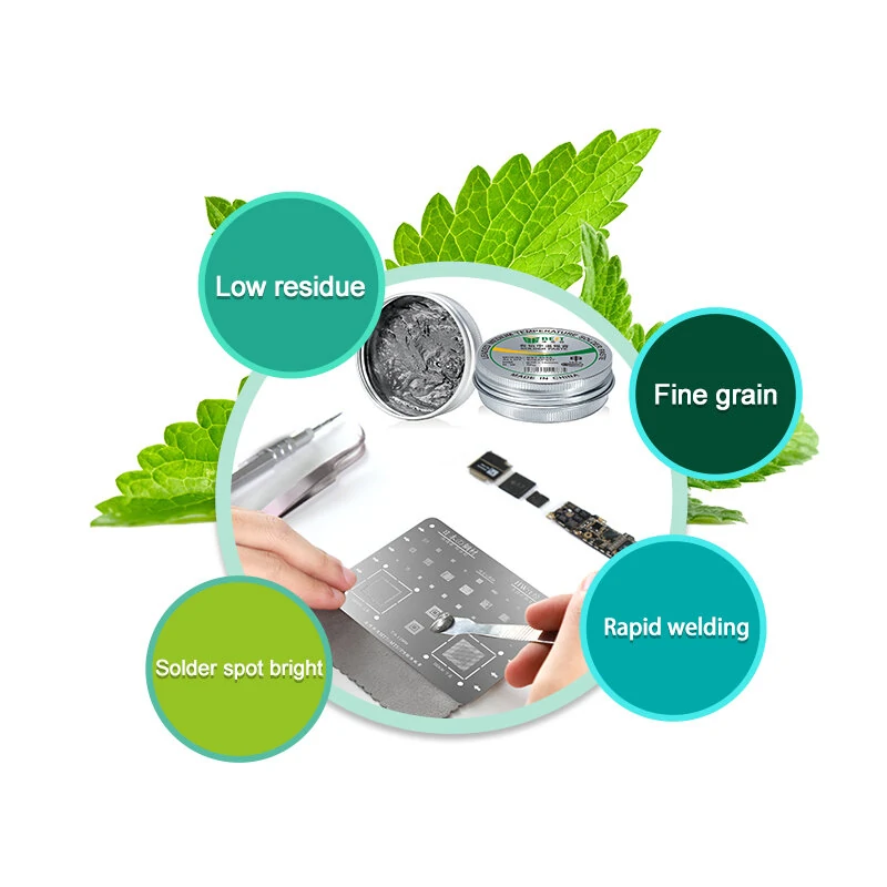 BEST BST-506A Solder Paste Sn63Pb37 | 183°C BGA for Phone Repair - SMT - Image 5