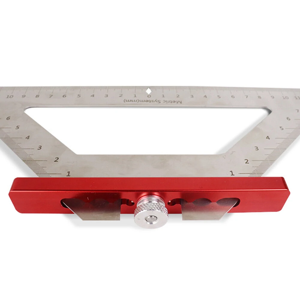 Stainless Steel 140mm Triangle Ruler - Woodworking Scribing Angle Ruler for DIY - Image 4