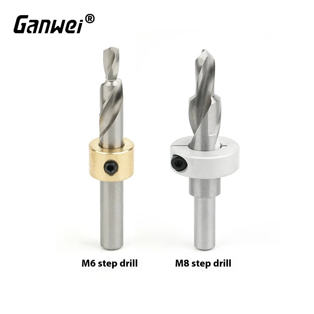 Ganwei Step Drill Bit Set | M6 M8 M10 M14 | High-Speed Steel for Aluminum Profile - Image 4