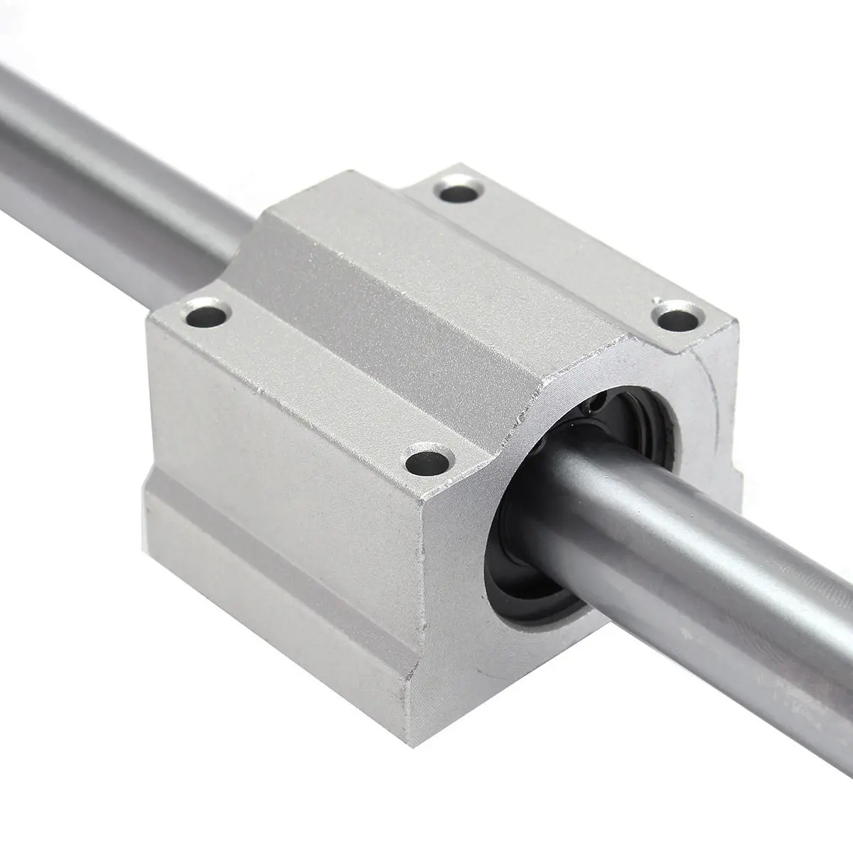 Machifit 16mm x 1000mm Linear Rail Shaft with Bearing Block | CNC Guide Support - Image 5
