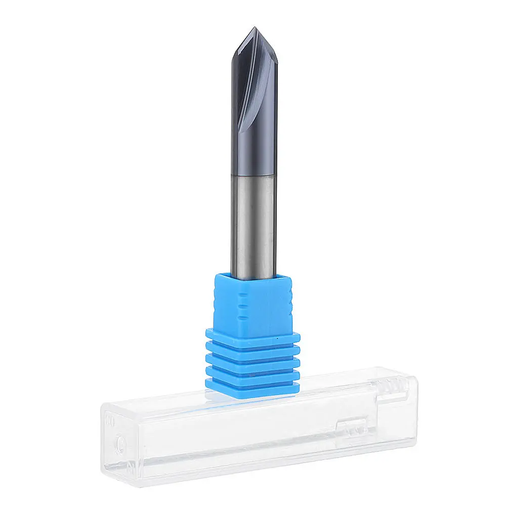 Drillpro Carbide Chamfering Cutter | 2-12mm 90 Degree End Mill | 2 Flute HRC45 - Image 5