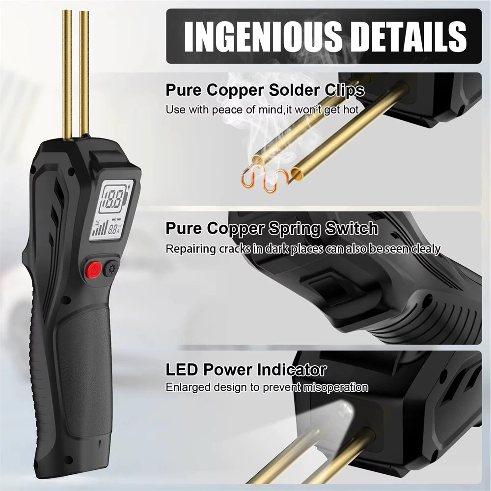 PWG-2 Portable Plastic Welder - 500W Rechargeable 3.7V 5000mAh - Fast Heating Multi-Purpose Tool - Image 3