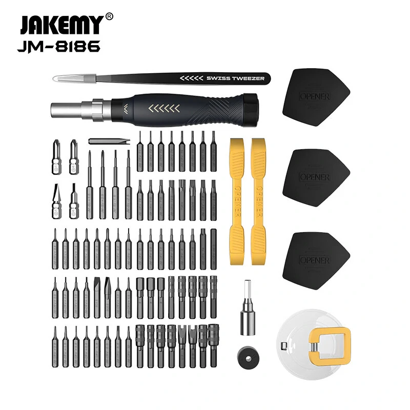 JAKEMY 83-in-1 Precision Screwdriver Set | Anti-Slip Handle with CR-V & S-2 Bits - Image 4
