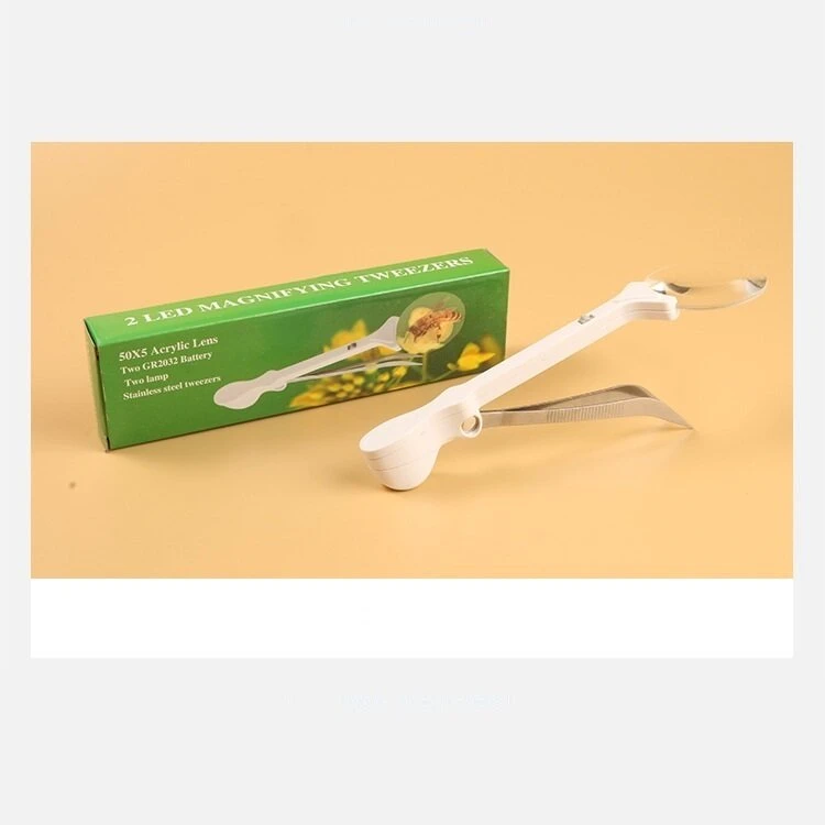 5X HD Magnifying Tweezers with LED Light | Precision Handheld Magnifier - Image 4