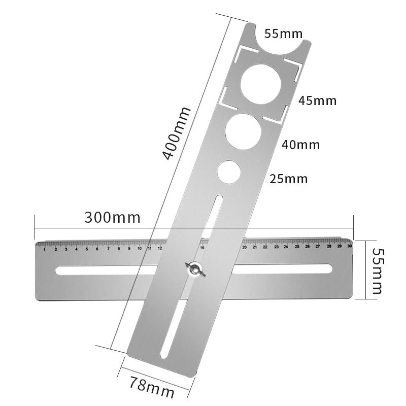 Adjustable Tile Hole Locator - Stainless Steel Drill Guide Tool for Ceramic Marble Glass - Image 5
