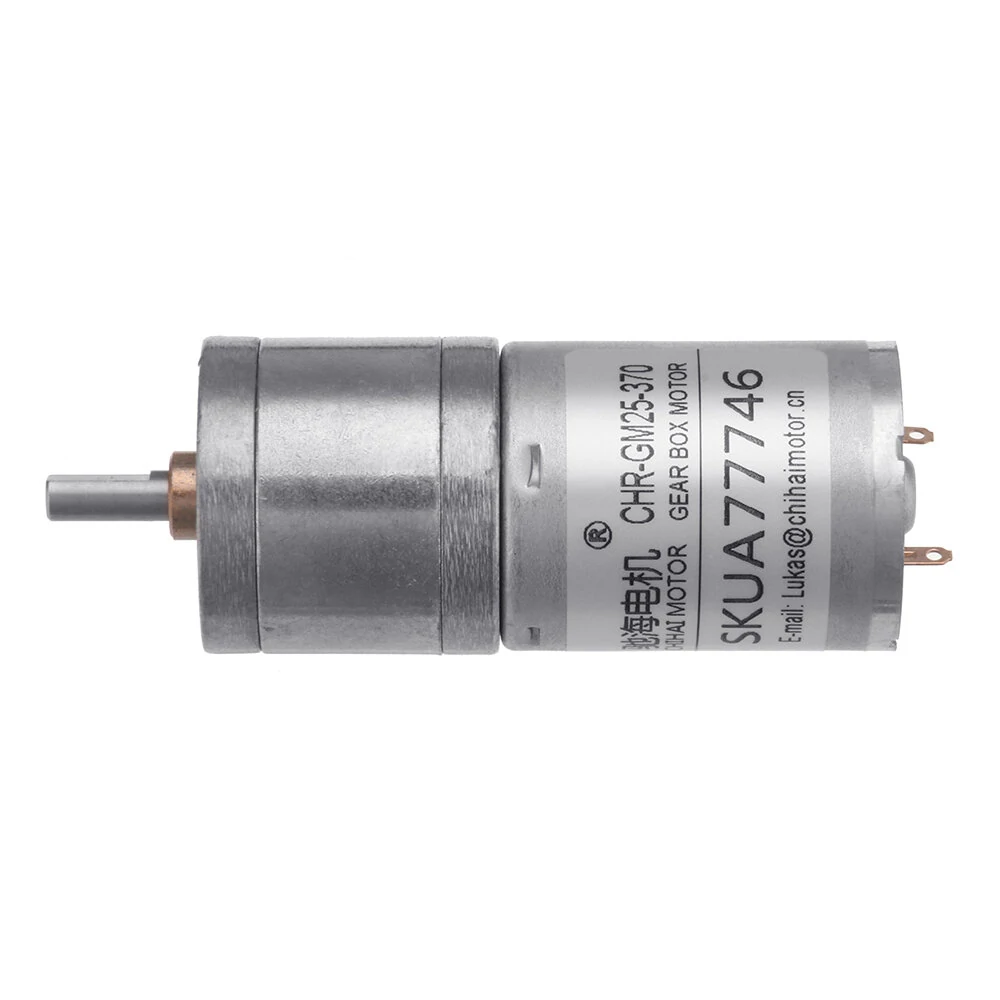 CHIHAI Permanent Magnet Micro Gear Motor - 24V DC 60rpm 1:98.8 Ratio - Image 2