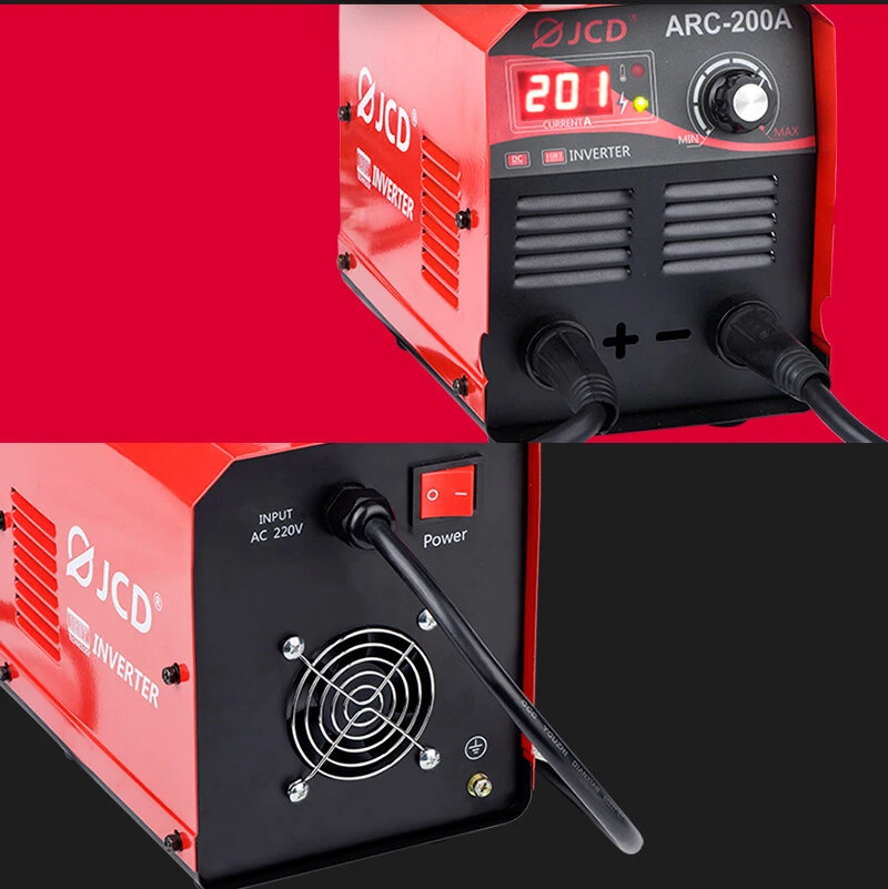 JCD ARC-200A 220V IGBT Inverter Welding Machine | 160/200A LCD Digital Adjustable MMA Arc Welder - Image 3